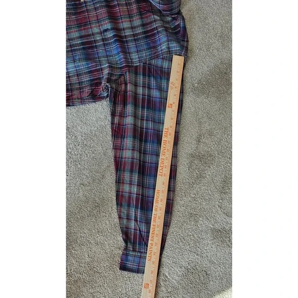 Ralph Lauren Mens XLT Tall Plaid Button Down Shirt Multicolor Cotton Pony Logo - Picture 9 of 9